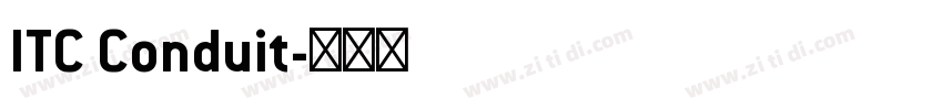 ITC Conduit字体转换